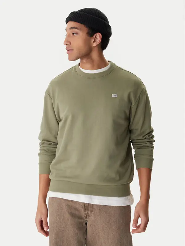 RVCA RVCA Majica dugih rukava Va Essential Crew AVYFT00331 Zelena Regular Fit
