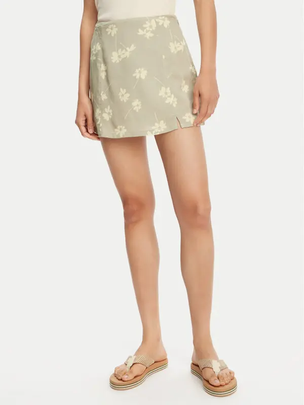 RVCA RVCA Mini suknja Reform 23B141501 Zelena Regular Fit