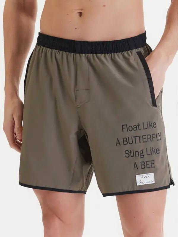 RVCA RVCA Sportske kratke hlače Ali Yogger Stretch 17" 23MS103515 Smeđa Regular Fit
