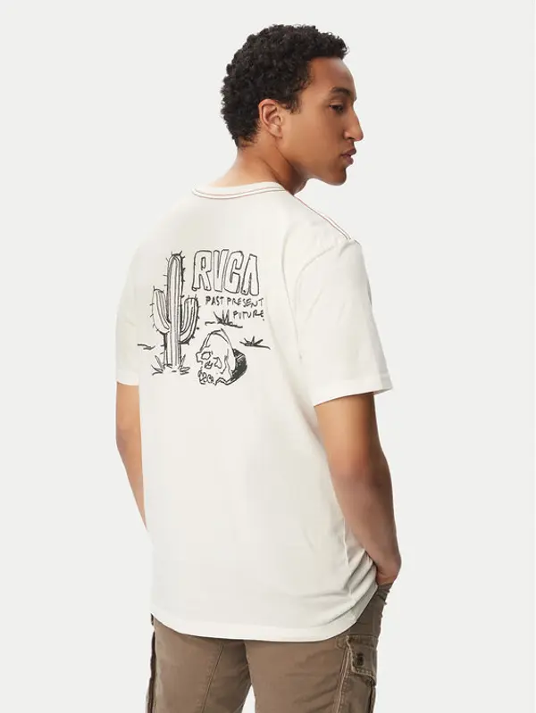 RVCA RVCA T-shirt Deth Valley 23A351532 Bijela Regular Fit