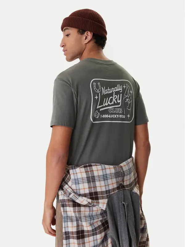 RVCA RVCA T-shirt EVYZT00274 Zelena Regular Fit