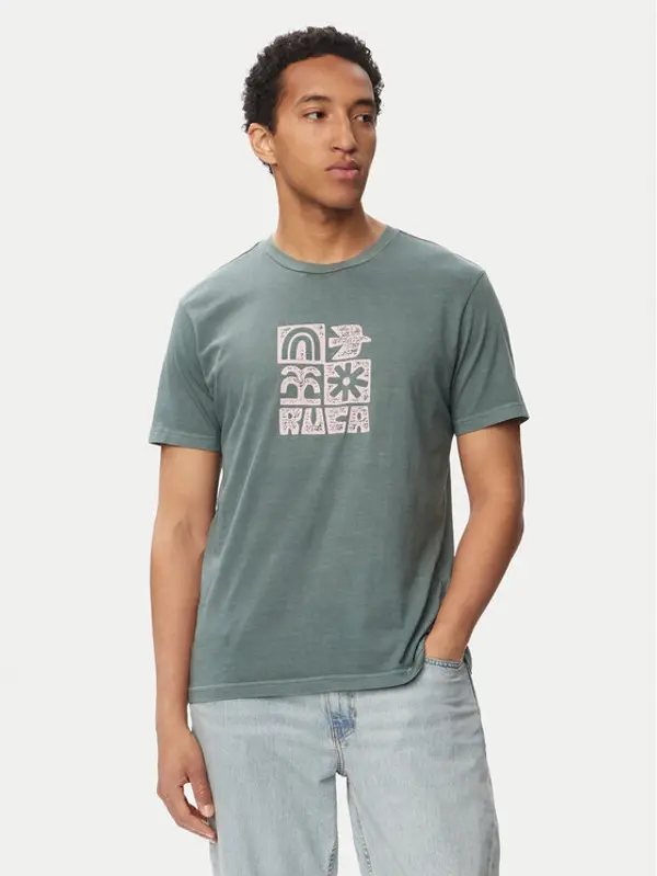 RVCA RVCA T-shirt Mosaic 23A351543 Tamnoplava Regular Fit