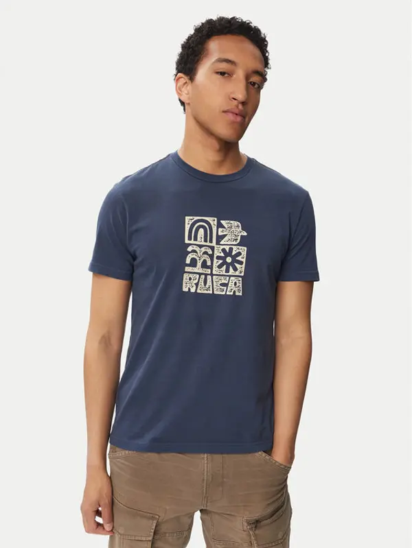 RVCA RVCA T-shirt Mosaic 23A351543 Zelena Regular Fit