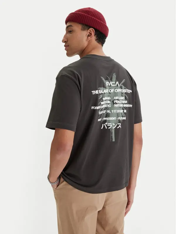 RVCA RVCA T-shirt Signal EVYZT00300 Crna Relaxed Fit