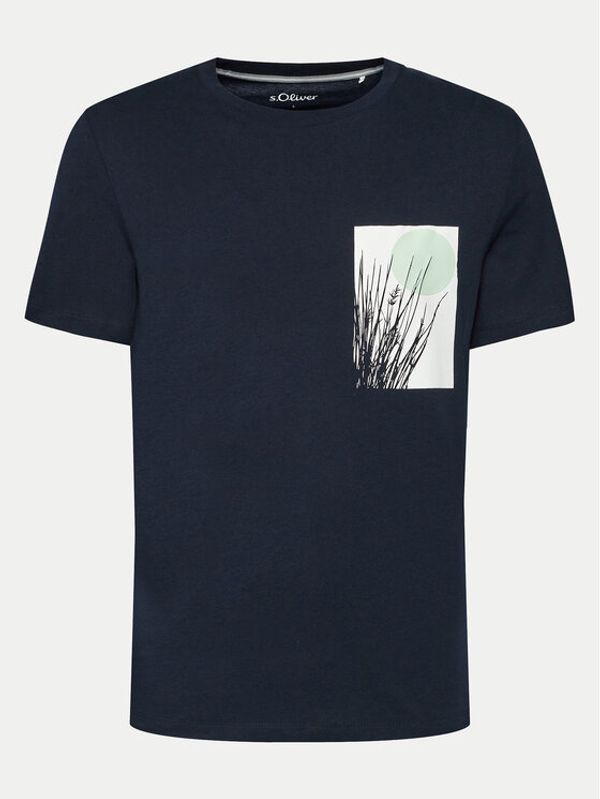 s.Oliver s.Oliver T-shirt 2143915 Tamnoplava Regular Fit