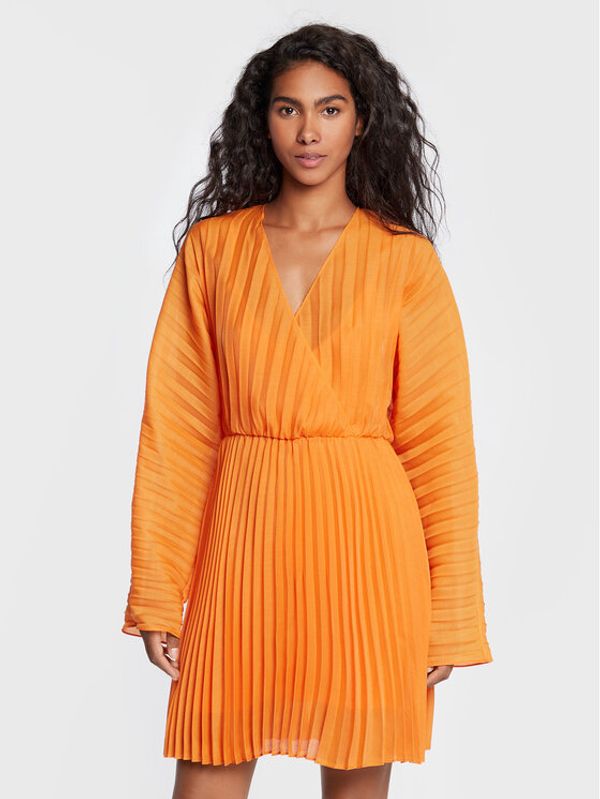 Samsøe Samsøe Samsøe Samsøe Koktel haljina Annica F22300223 Narančasta Relaxed Fit