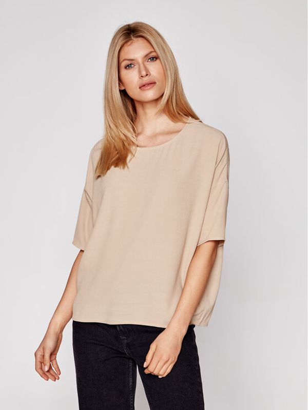 Samsøe Samsøe Samsøe Samsøe Majica Mains F00012102 Smeđa Oversize