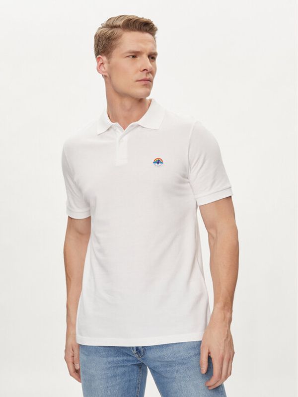 Save The Duck Save The Duck Polo Ovidio DR1213M-BATE18 Bijela Regular Fit