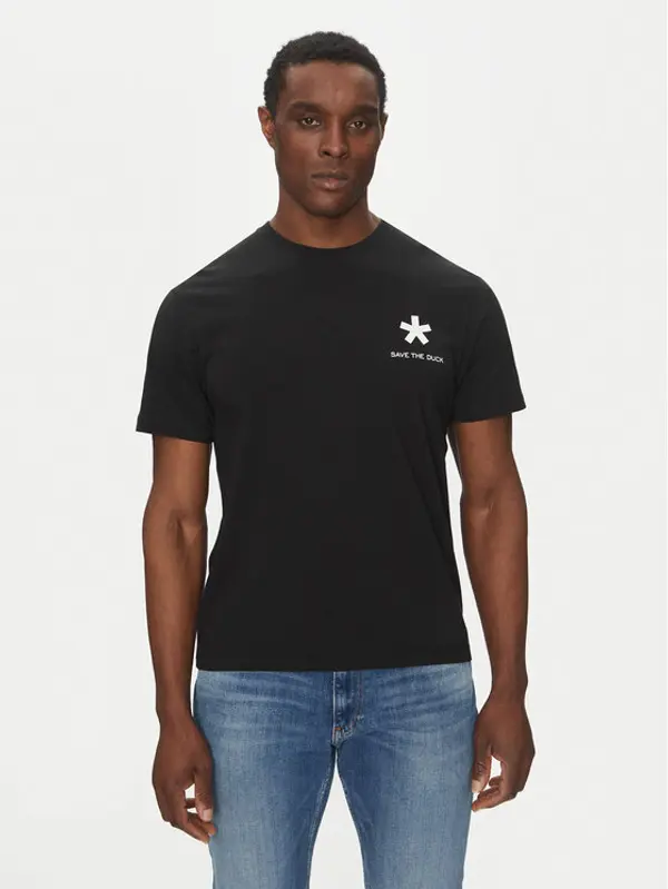 Save The Duck Save The Duck T-shirt DT2222M BESY20 Crna Regular Fit