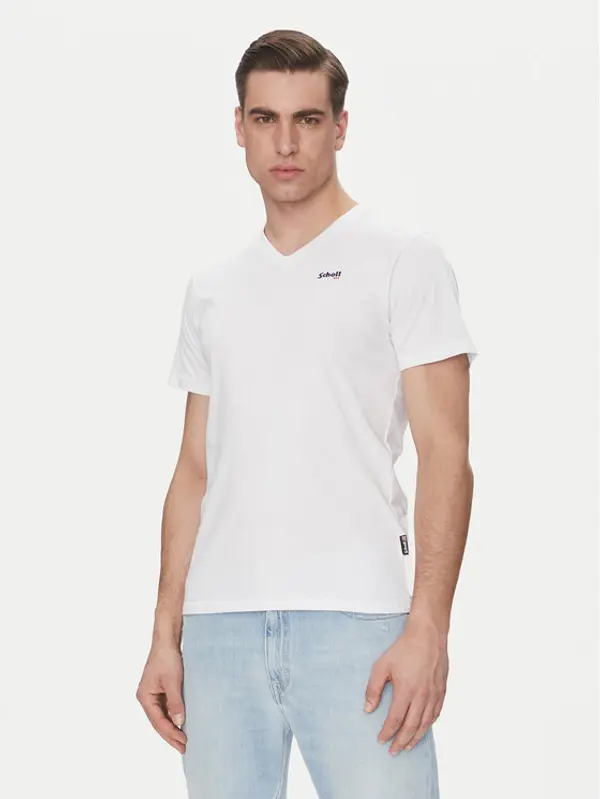 Schott NYC Schott NYC T-shirt TSCASUALV Bijela Regular Fit