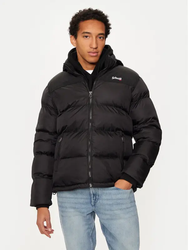 Schott NYC Schott NYC Zimska jakna UTAH Crna Regular Fit
