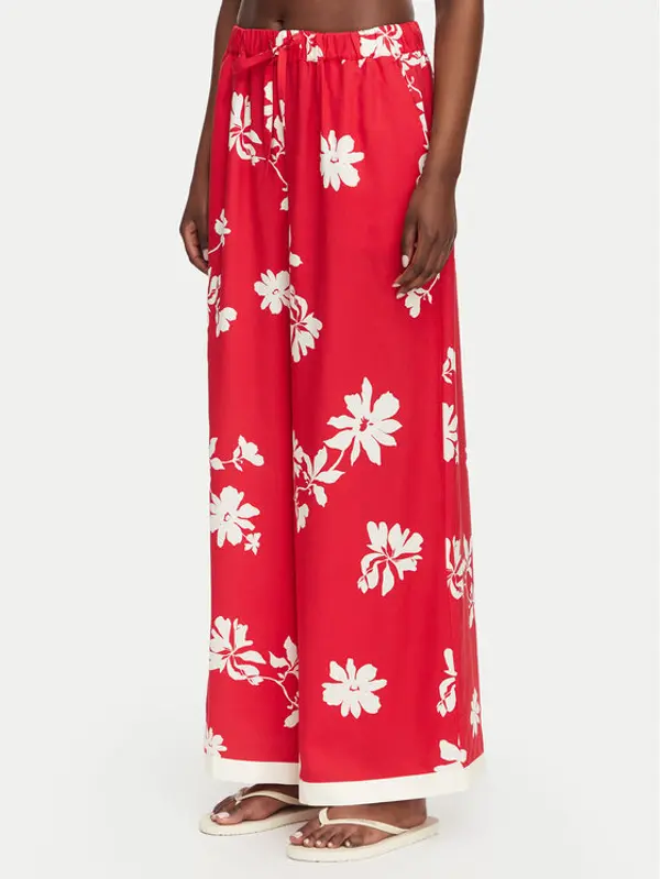Seafolly Seafolly Hlače Mayflower 55737-PA Crvena Wide Leg