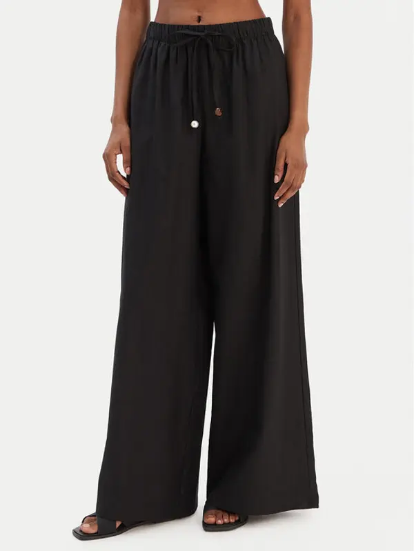 Seafolly Seafolly Hlače Palermo 55549-PA Crna Wide Leg