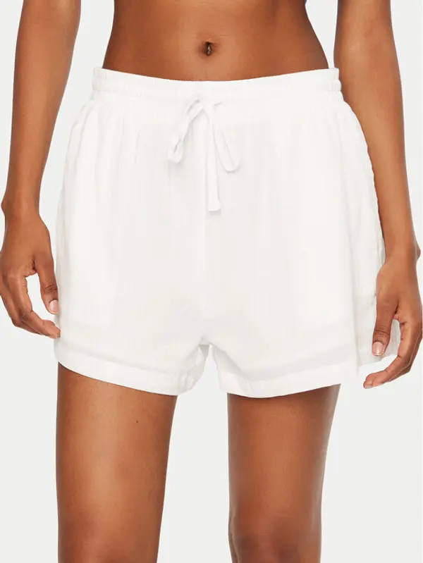 Seafolly Seafolly Kratke hlače Crinkle 55429-SH Bijela Regular Fit
