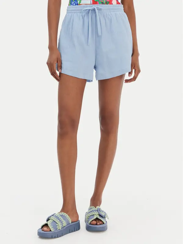 Seafolly Seafolly Kratke hlače Crinkle 55429-SH Svijetloplava Regular Fit