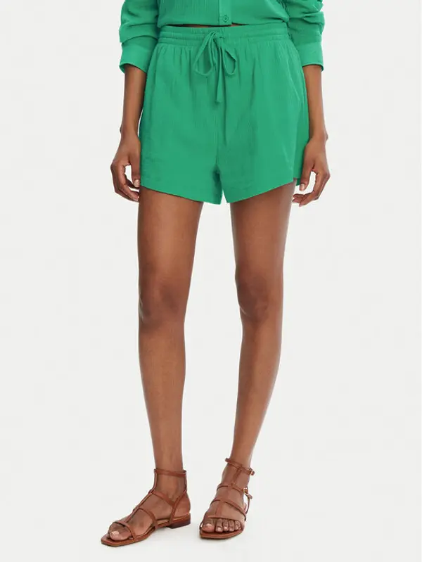 Seafolly Seafolly Kratke hlače Crinkle 55429-SH Zelena Regular Fit