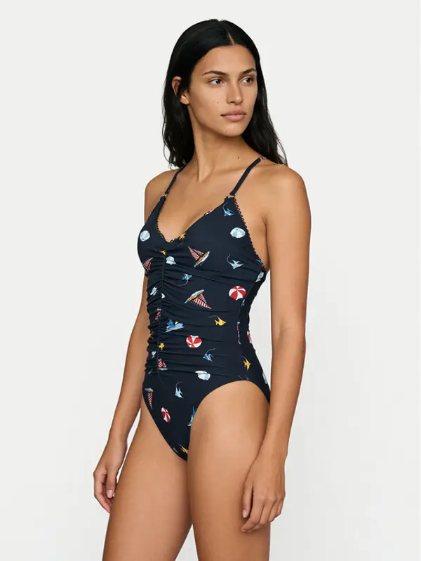 Seafolly Seafolly Kupaći kostim Beach Club 11213-303 Tamnoplava