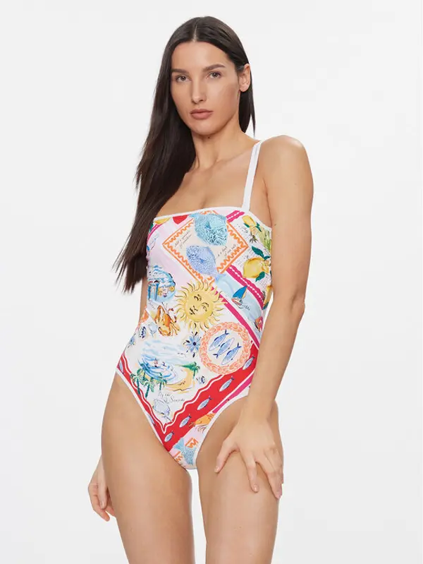 Seafolly Seafolly Kupaći kostim Wish You Were Here 11126DD100 Šarena