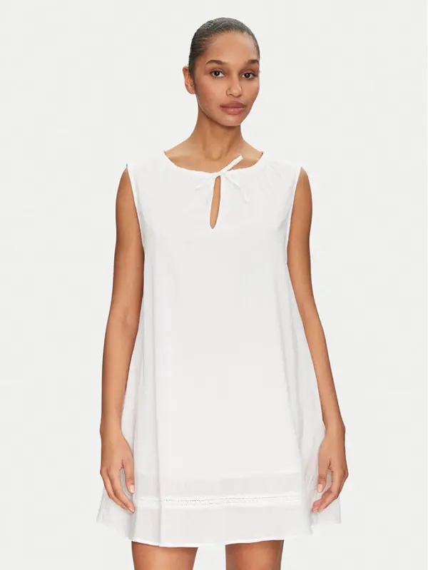 Seafolly Seafolly Ljetna haljina Gathered 55431-DR Bijela Relaxed Fit