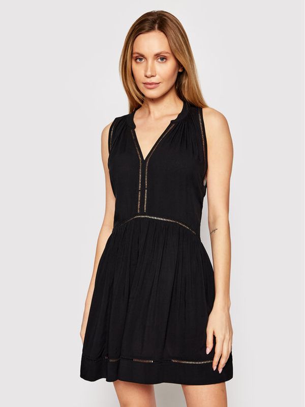 Seafolly Seafolly Ljetna haljina Ladder Detail 52931-DR Crna Relaxed Fit