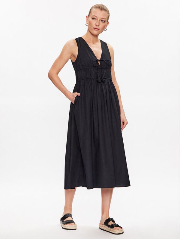 Seafolly Seafolly Ljetna haljina Sunbreak Poplin 54878-DR Crna Regular Fit