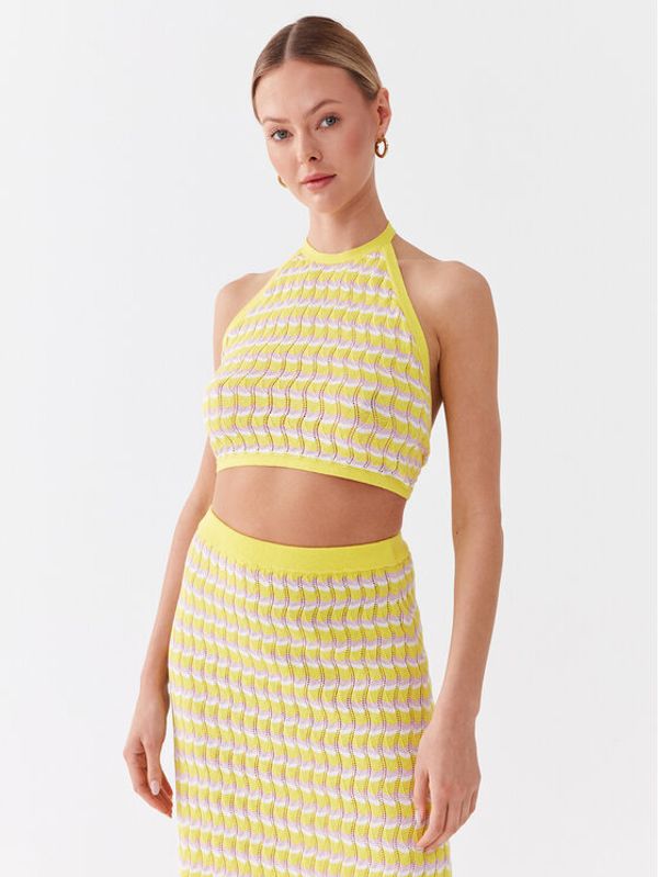 Seafolly Seafolly Top Pointelle 54927-KN Žuta Slim Fit