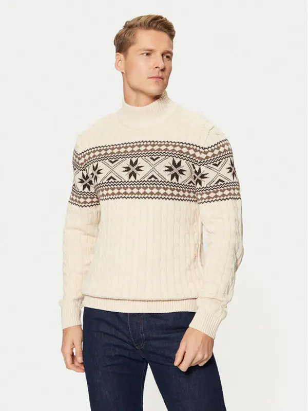Selected Homme Selected Homme Dolčevita 16081554 Écru Regular Fit