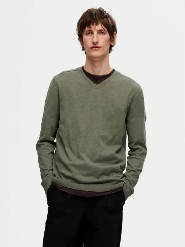 Selected Homme Selected Homme Džemper 16090147 Zelena Regular Fit