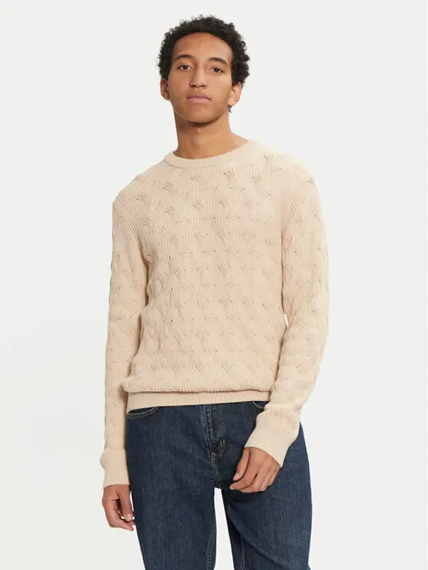 Selected Homme Selected Homme Džemper 16094503 Bež Regular Fit