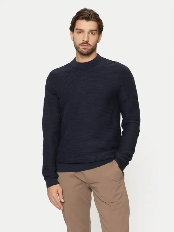 Selected Homme Selected Homme Džemper Tion 16095640 Tamnoplava Regular Fit