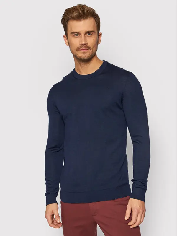 Selected Homme Selected Homme Džemper Town 16079772 Tamnoplava Regular Fit