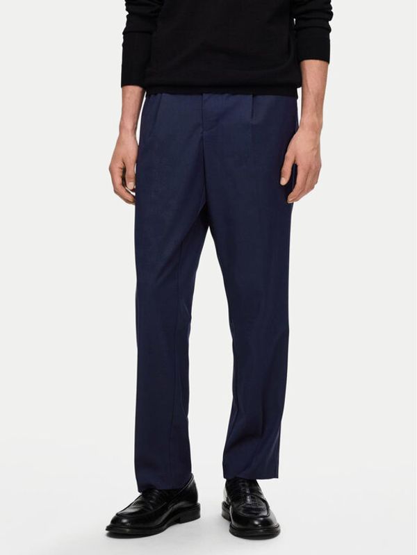 Selected Homme Selected Homme Hlače 16094358 Tamnoplava Tapered Fit