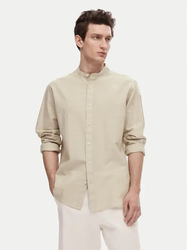 Selected Homme Selected Homme Košulja New Linen 16079054 Bež Regular Fit
