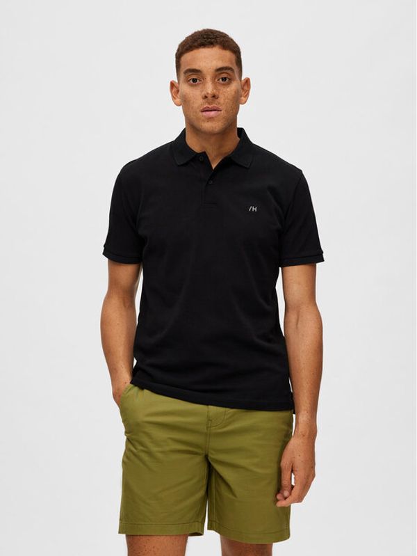 Selected Homme Selected Homme Polo 16087839 Crna Regular Fit