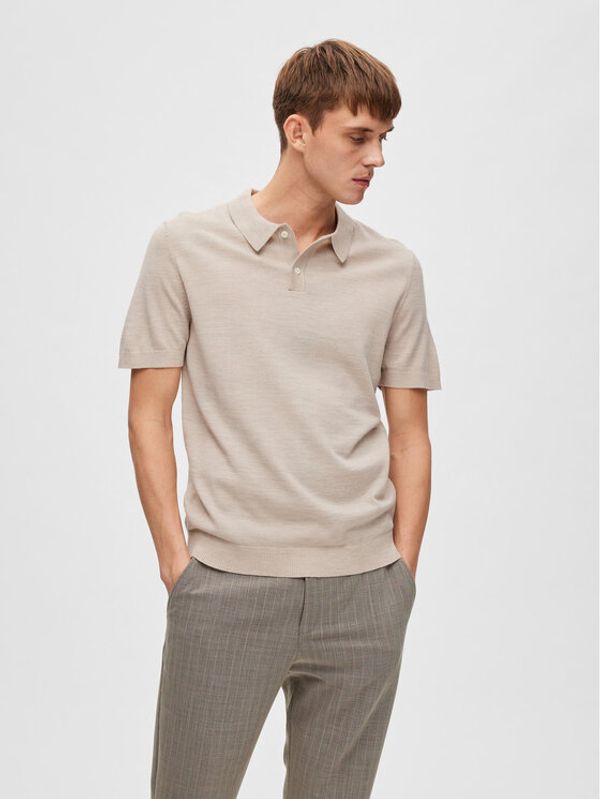 Selected Homme Selected Homme Polo 16088649 Bež