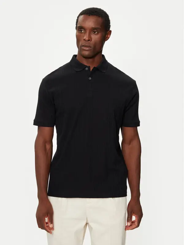 Selected Homme Selected Homme Polo 16094575 Crna Regular Fit