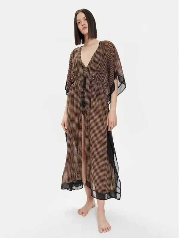 Selmark Selmark Kimono BL095 Smeđa Relaxed Fit