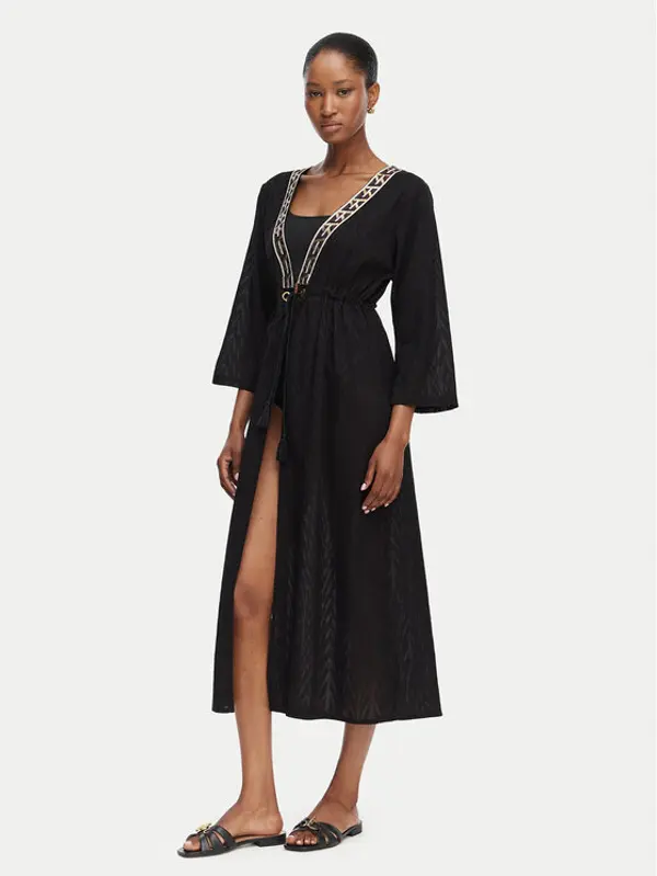 Selmark Selmark Kimono BO297 Crna Relaxed Fit