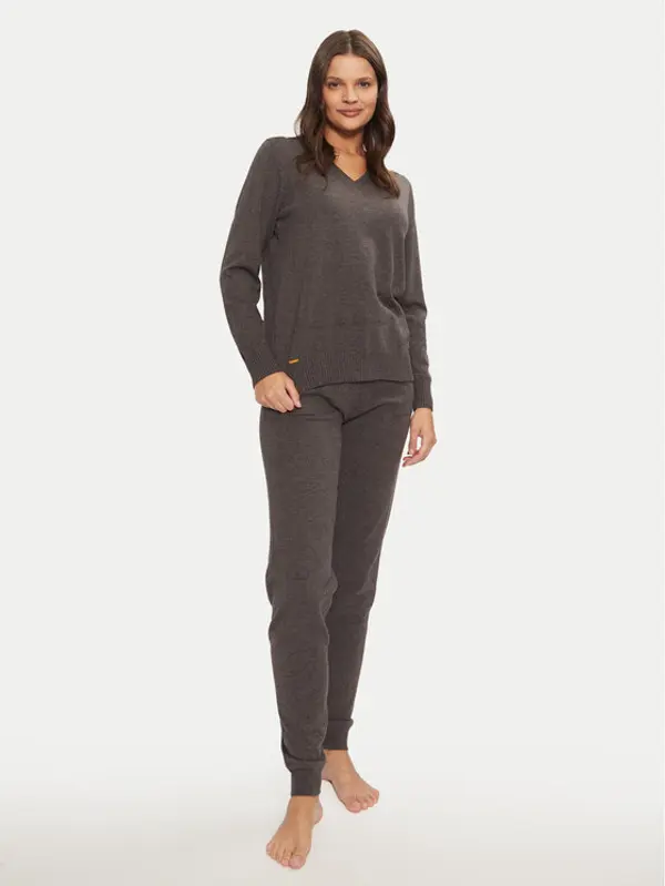 Selmark Selmark Pidžama P9876 Siva Relaxed Fit