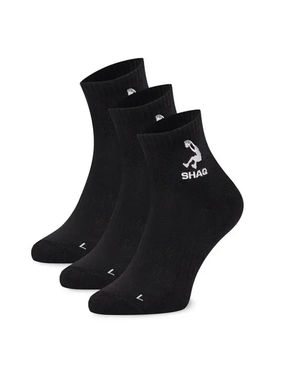 SHAQ Shaq Kratke čarape AS_SHQ_H_001Z_SS25 (3-PACK) Crna