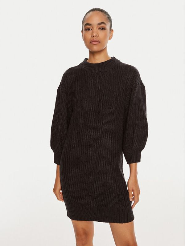 Silvian Heach Silvian Heach Džemper haljina Aselba GPA24061VE Crna Regular Fit