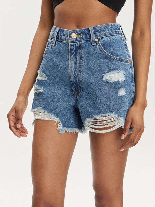 Silvian Heach Silvian Heach Kratke traperice Zani GPP24079SH Plava Regular Fit