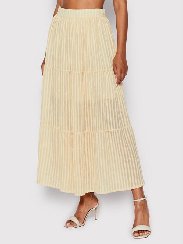 Silvian Heach Silvian Heach Midi suknja Gonna Lunga PGP22224GO Bež Regular Fit