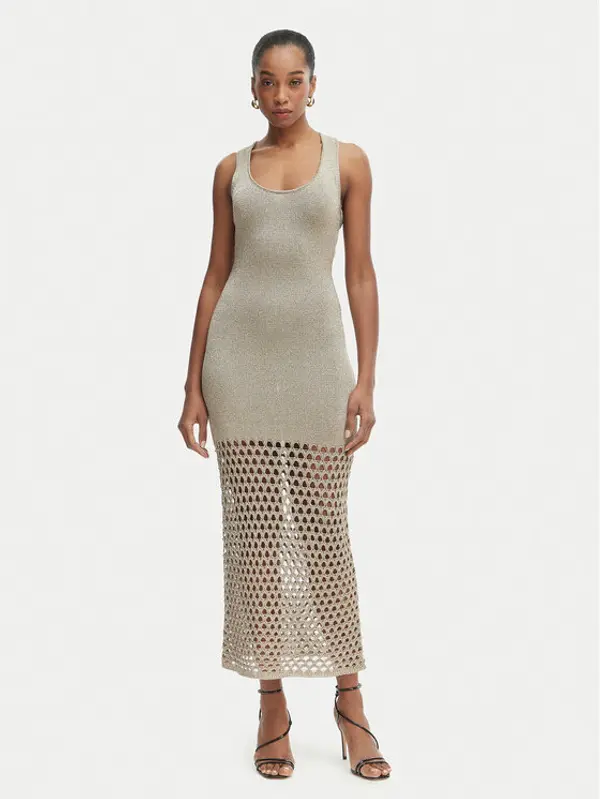 Simona Corsellini Simona Corsellini Džemper haljina P26CPABO0301 Siva Slim Fit