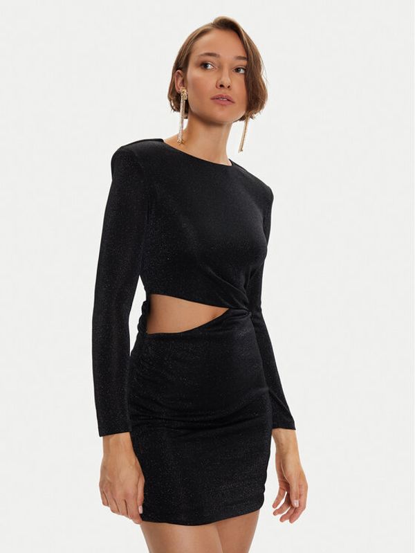 Simona Corsellini Simona Corsellini Koktel haljina A24CEAB052 Crna Slim Fit