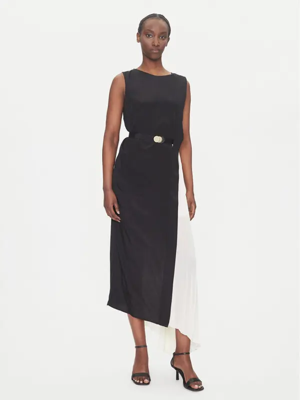 Simona Corsellini Simona Corsellini Koktel haljina P25CPAB01001 Šarena Slim Fit