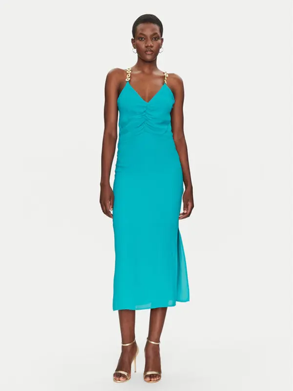 Simona Corsellini Simona Corsellini Ljetna haljina P25CPAB05601 Tirkizna Regular Fit