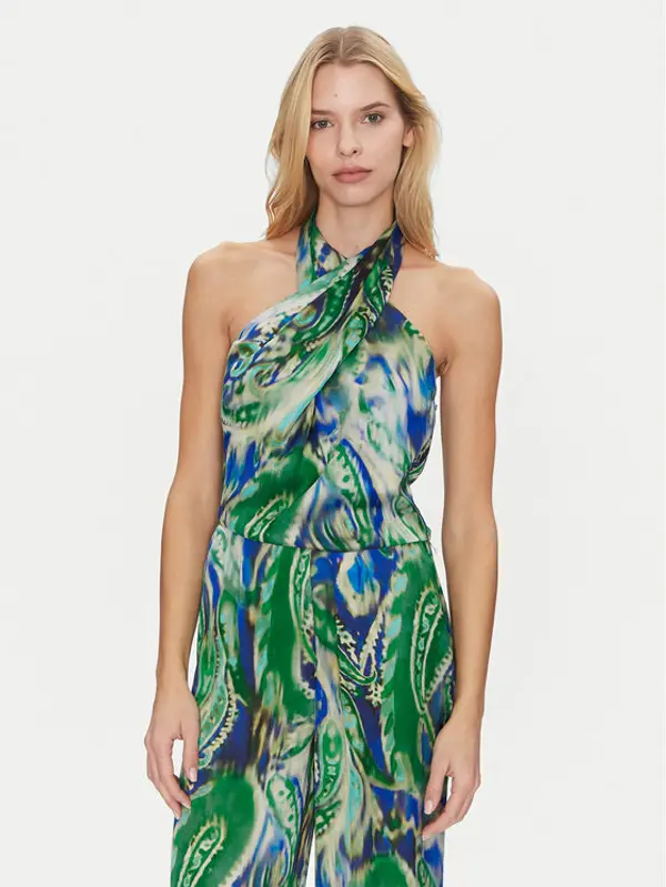Simona Corsellini Simona Corsellini Majica P25CPTO01401 Zelena Slim Fit