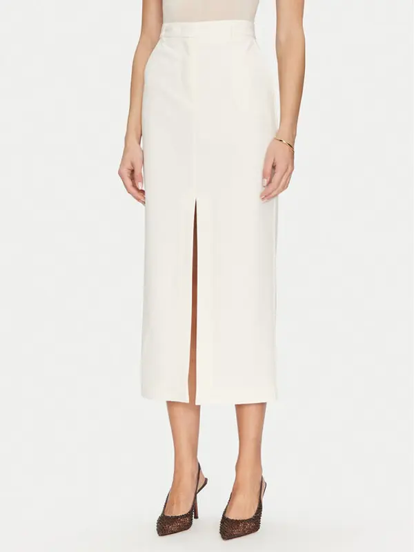 Simona Corsellini Simona Corsellini Suknja olovka P25CPGO01501 Bež Slim Fit