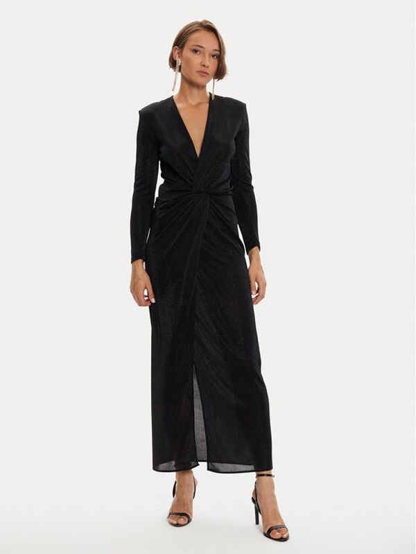 Simona Corsellini Simona Corsellini Večernja haljina A24CEAB045 Crna Slim Fit